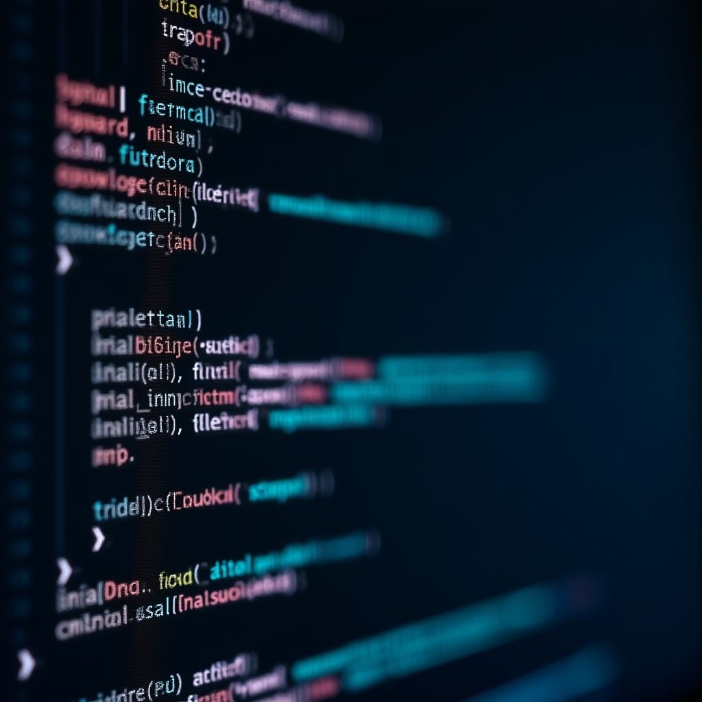 Código de contrato inteligente en una pantalla