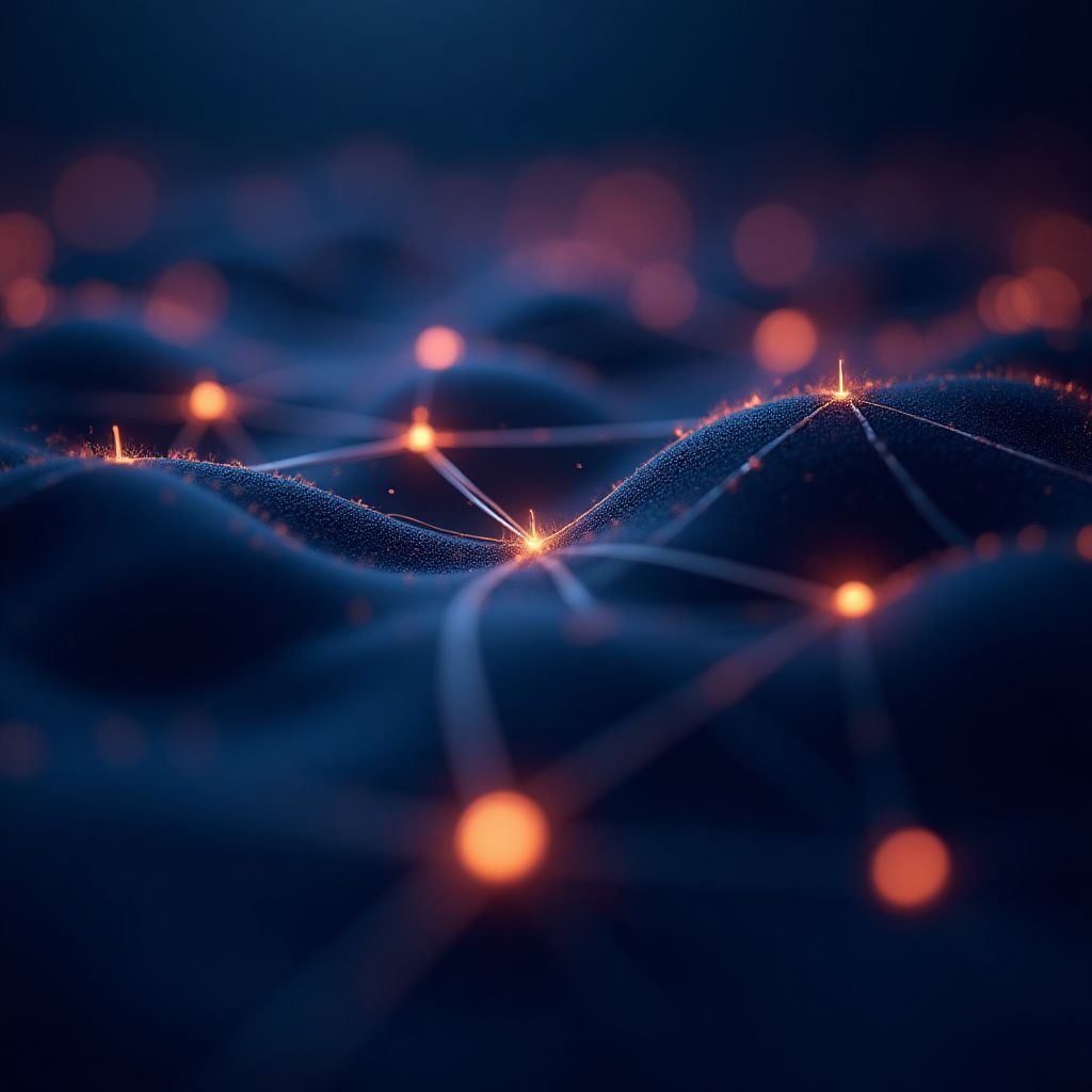 Visualización abstracta de una red descentralizada